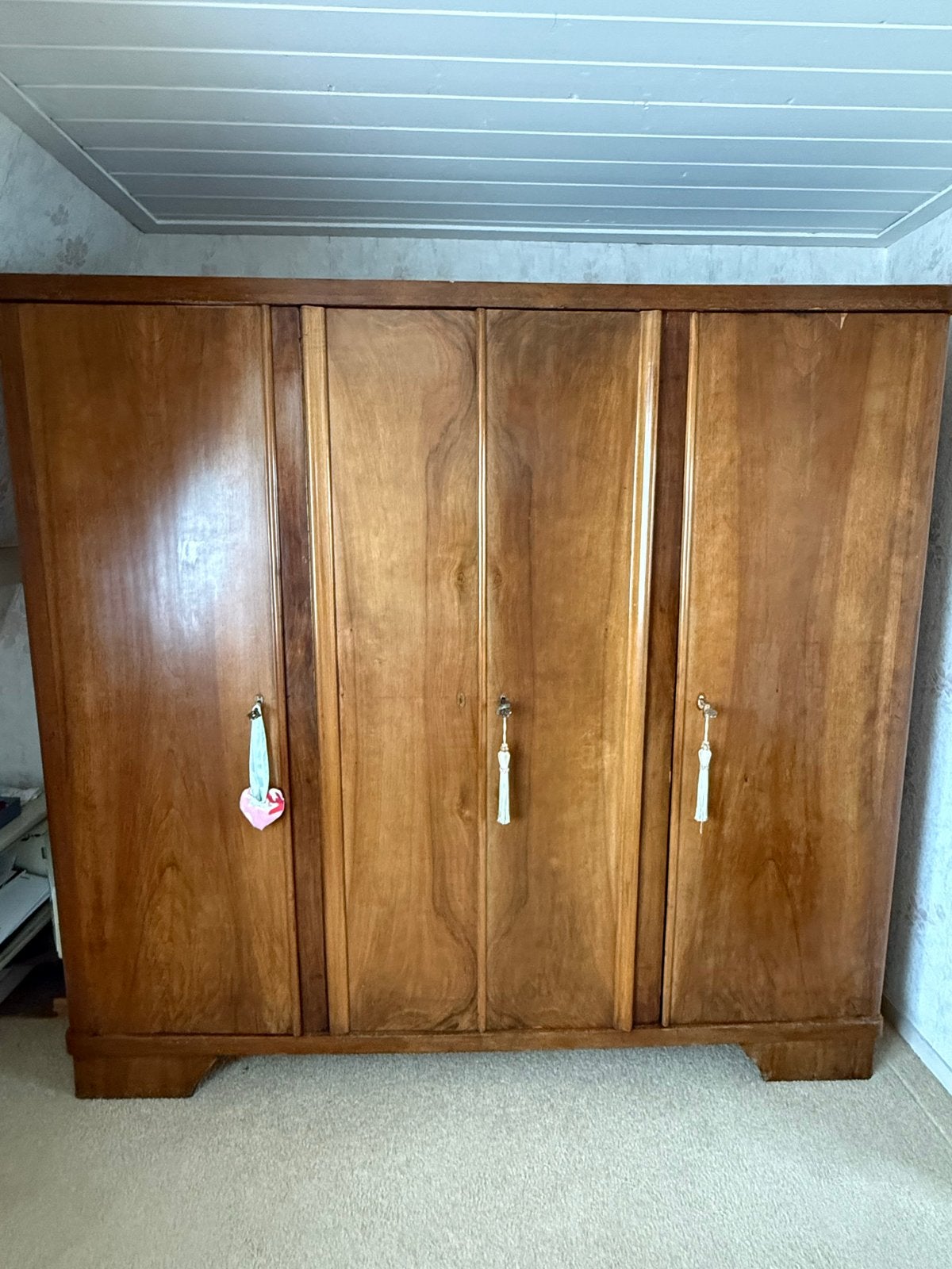 Exclusieve Art Deco Kledingkast (1920-1940) Walnoot, Antiek en Kunst, Antiek | Meubels | Kasten, Ophalen