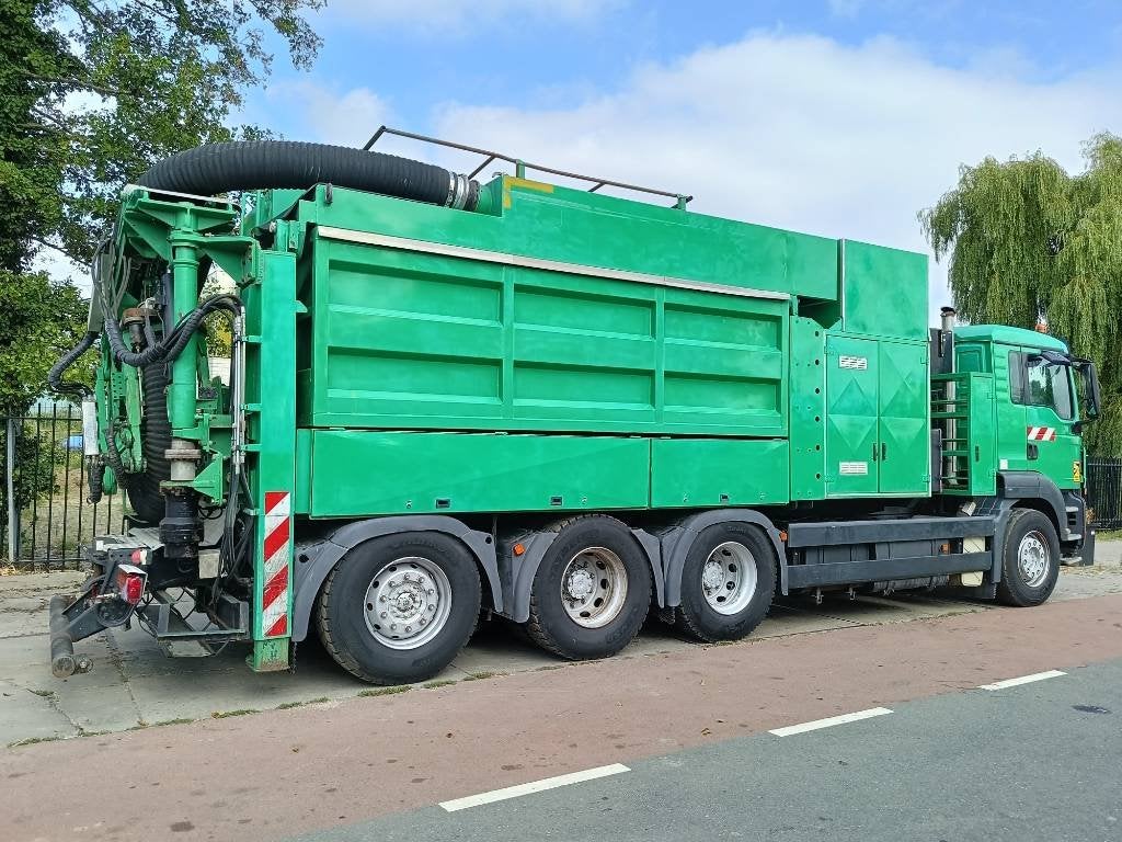 MTS 4A 14T 36.000V MAN saugbagger vacuum truck (bj 2010), Auto's, Overige merken, Overige brandstoffen, Bedrijf, Te koop