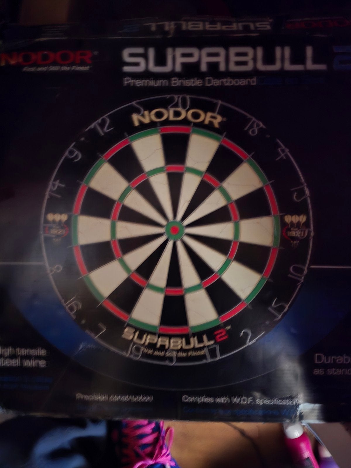 Nieuw in doos: Nodor Supabull 2 Premium Bristle Dartbord, Sport en Fitness, Ophalen of Verzenden, Nieuw, Dartbord