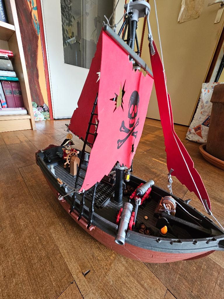 Playmobil piratenschip, Kinderen en Baby's, Speelgoed | Playmobil, Ophalen of Verzenden, Gebruikt, Los playmobil