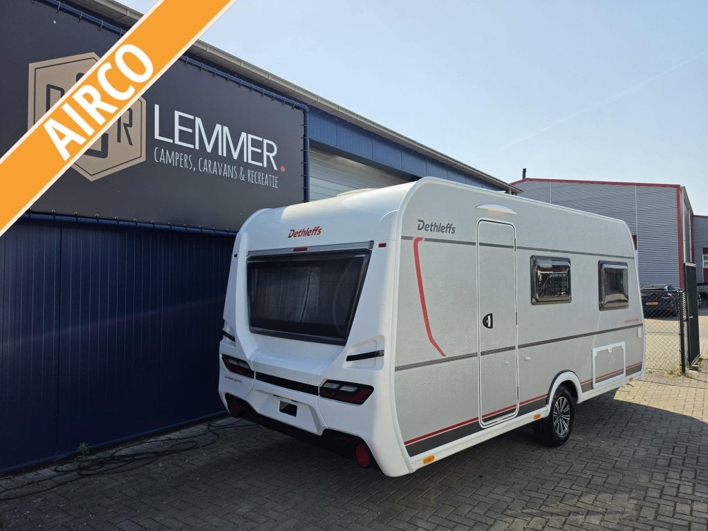 Dethleffs Summer Edition 460 EL Airco, Enkele bedden, Caravans en Kamperen, Caravans, Standaardzit, Bedrijf, Tot en met 3, Dethleffs