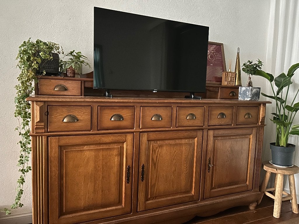 Klassieke dressoir Goossens, Ophalen, Gebruikt, Eikenhout, 25 tot 50 cm