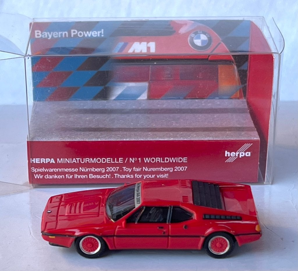 Herpa: BMW M1 "24. Herpa IAA 2007, Bayern Power!", Ophalen of Verzenden, Zo goed als nieuw, Auto, Herpa