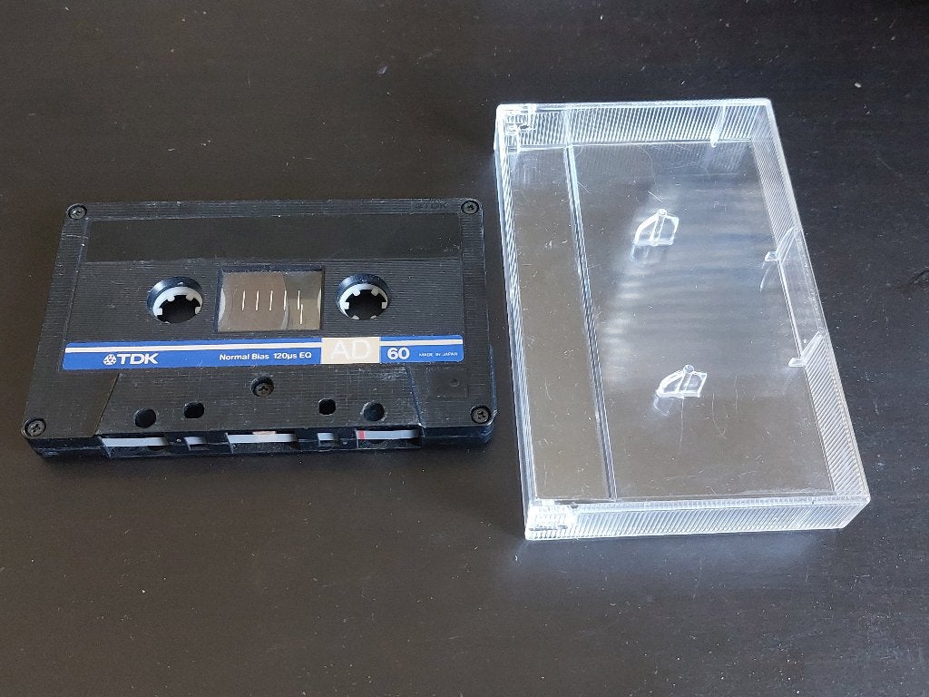TDK AD60 CASSETTEBANDJE, Overige genres, 1 bandje, Ophalen of Verzenden, Zo goed als nieuw