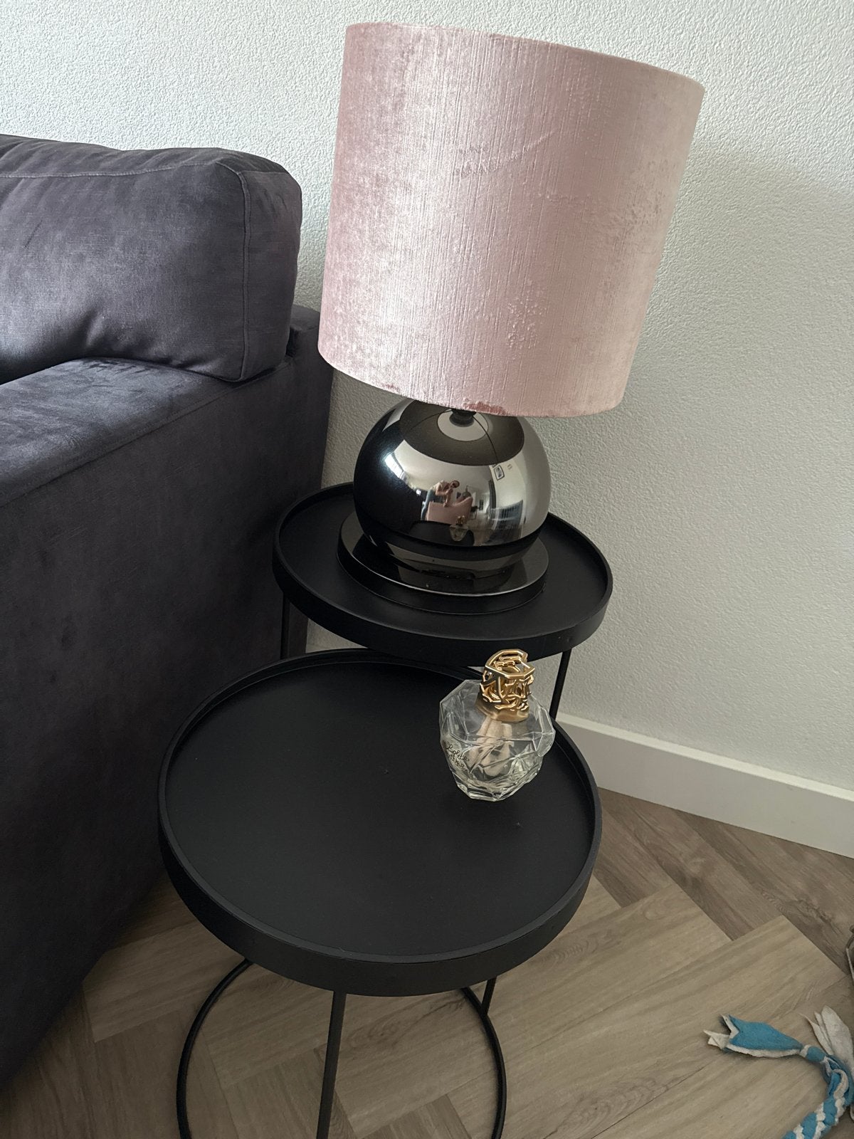 2x lampen bollampen, Minder dan 55 cm, Gebruikt, Metaal of Aluminium, Rond
