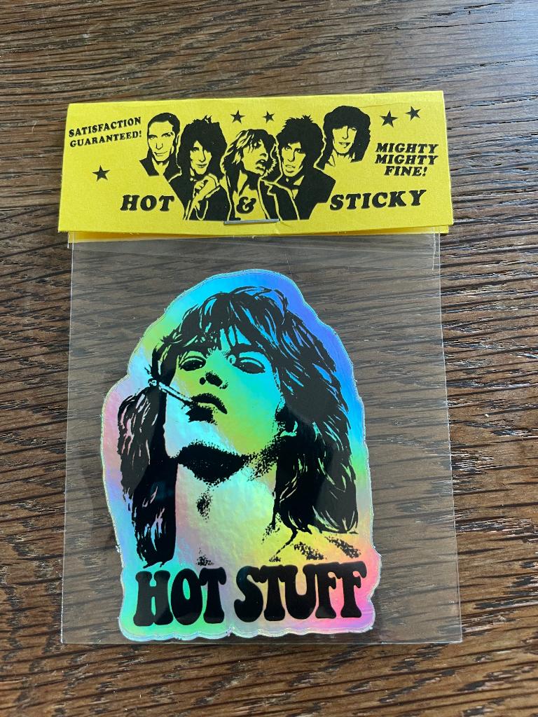 Rolling Stones Mick Jagger hologram sticker, Verzenden, Nieuw, Overige typen