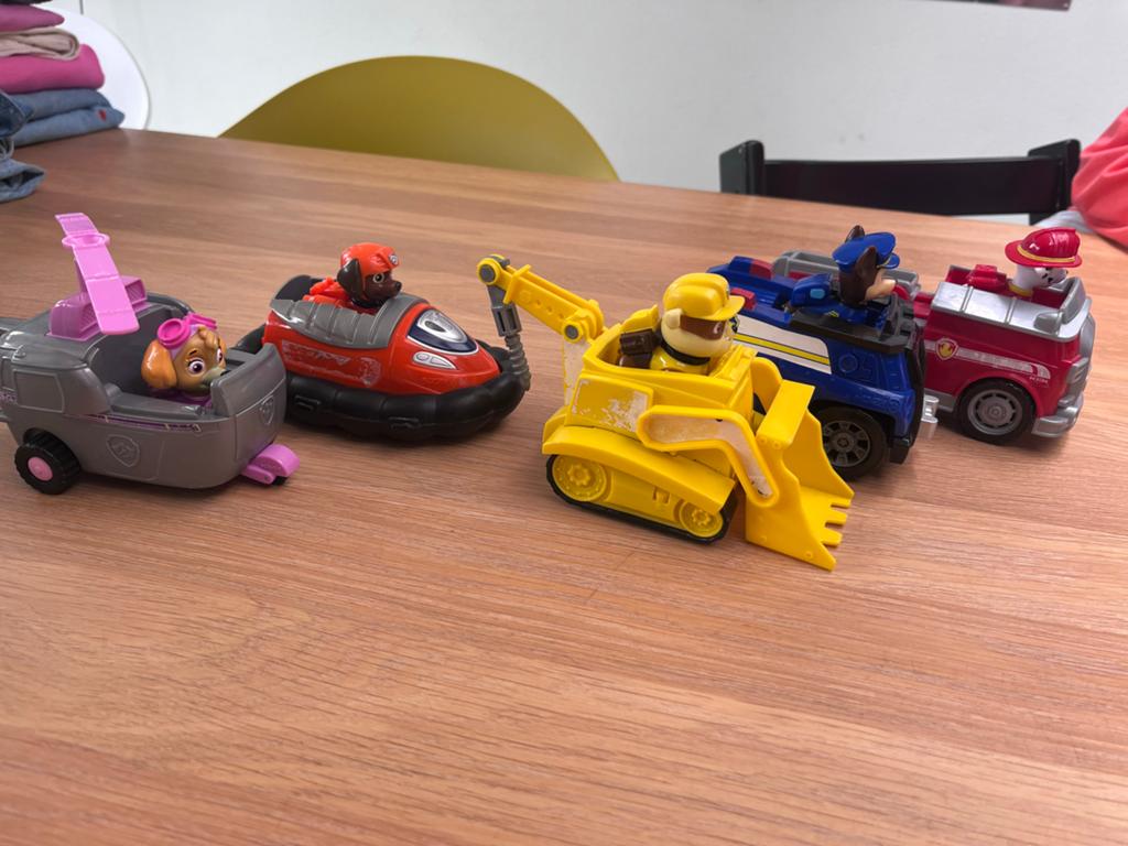Paw Patrol voertuigen set - 5 stuks, Ophalen of Verzenden, Gebruikt