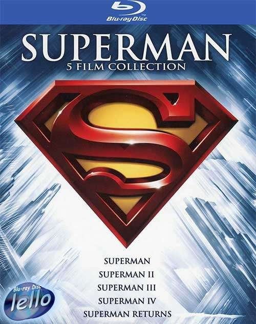 Blu-ray: Superman 5-Film Coll (1978-2006 Christopher Reeve)I, Ophalen of Verzenden, Nieuw in verpakking, Actie