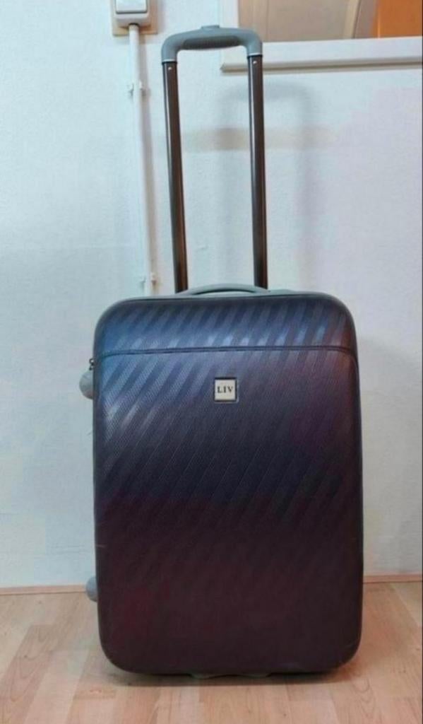 Trolley koffer merk LIV met pincode slot en 2 wieltjes, Sieraden, Tassen en Uiterlijk, Koffers, 50 tot 60 cm, Hard kunststof, 35 tot 45 cm