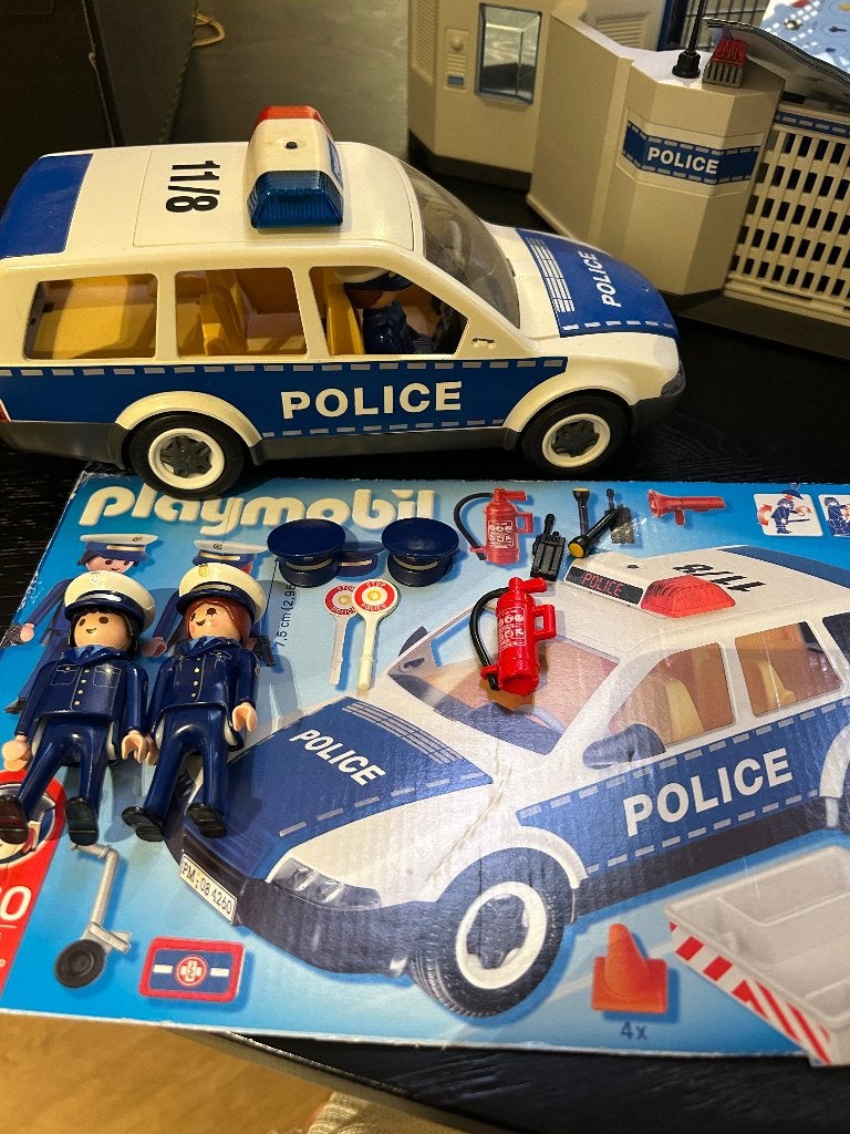 Politieauto set 4260 playmobil, Gebruikt, Complete set, Voertuig, Ophalen of Verzenden