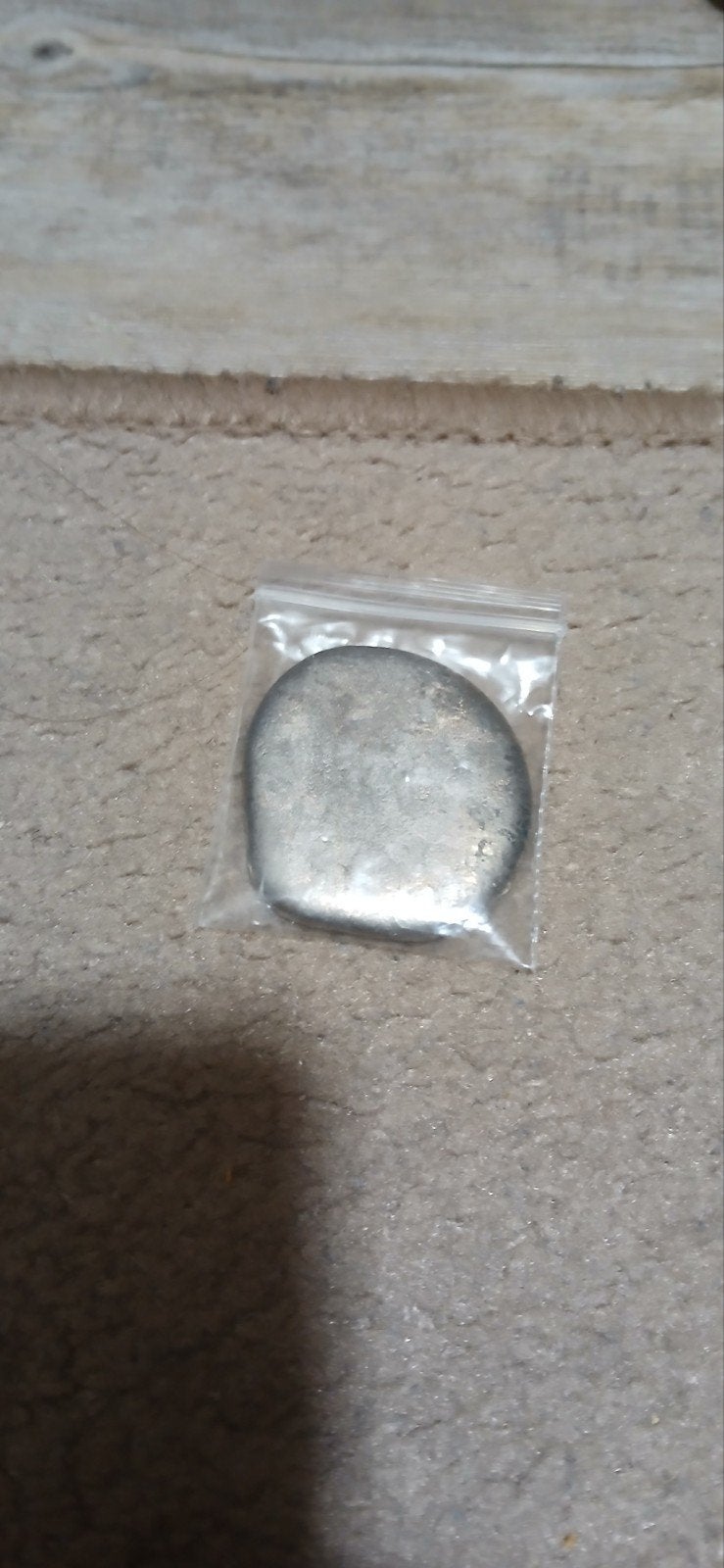 mooie bismuth-soldeer alloy metaal stukje, Ophalen of Verzenden, Goud