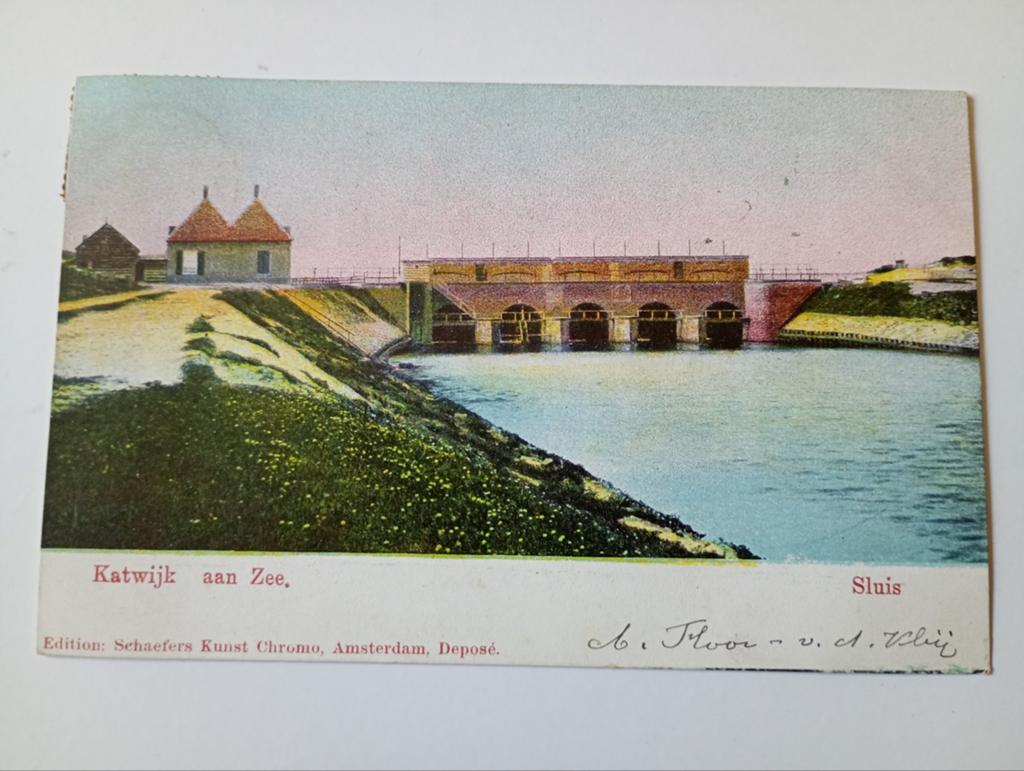 Katwijk aan Zee Sluis 1906, Ophalen of Verzenden, Voor 1920, Gelopen, Zuid-Holland