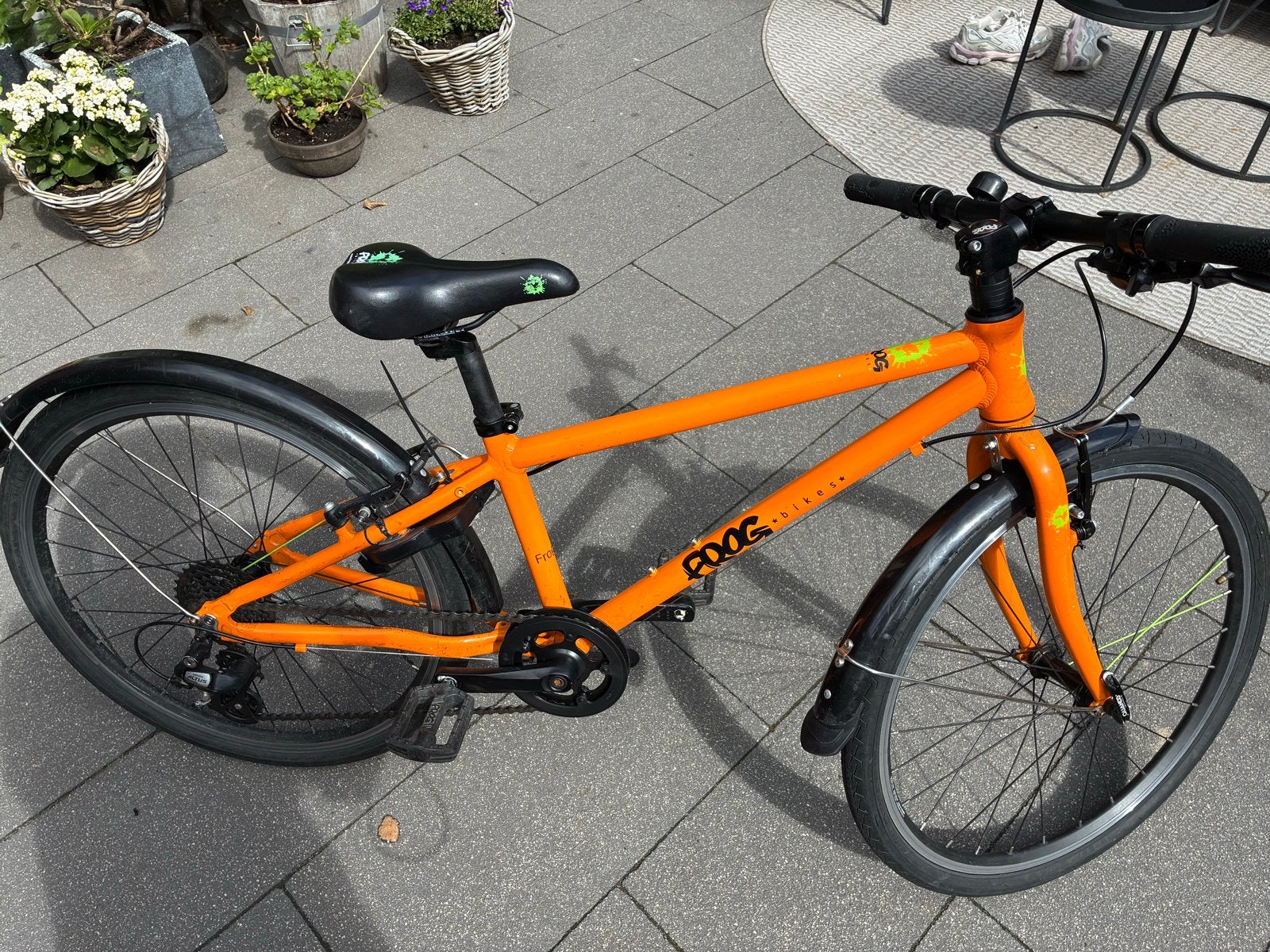 Frog 62 Kinderfiets Oranje, Fietsen en Brommers, Fietsen | Kinderfietsjes, Ophalen, Gebruikt, Velgrem, 20 inch of meer