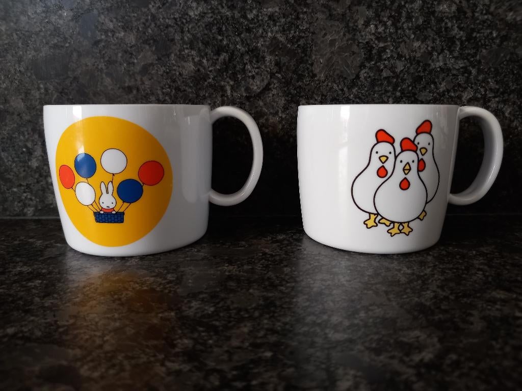 Nijntje Dick Bruna 2 drinkbekers kinderbekers 2 design nieuw, Ophalen of Verzenden, Nieuw