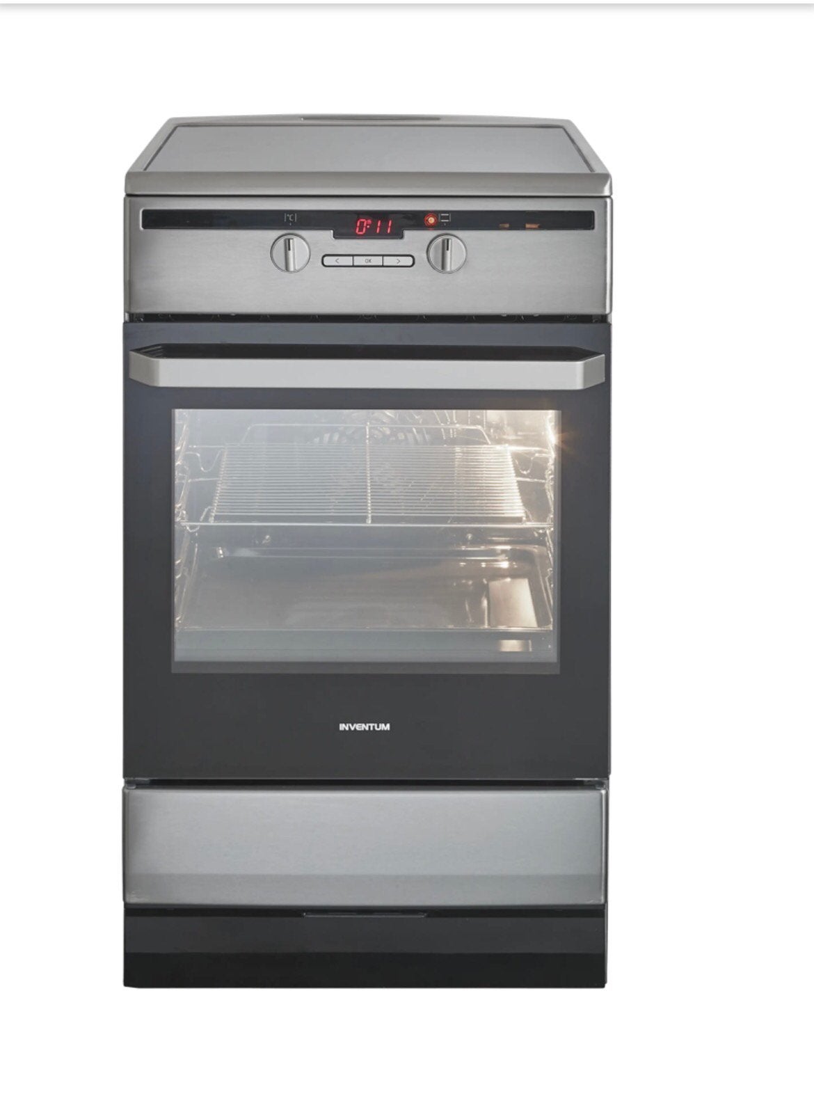 Inventum VFI15042RVS Inductie Fornuis + Pannenset en stekker, Witgoed en Apparatuur, Ophalen, 4 kookzones, Zo goed als nieuw, Inductie