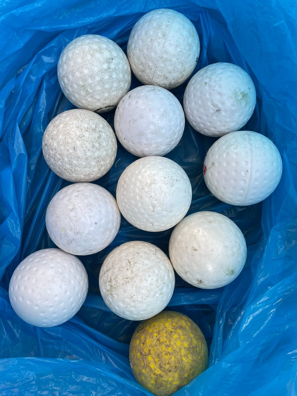 dimple waterveld hockeybal profiel, Sport en Fitness, Hockey, Ophalen, Zo goed als nieuw, Bal