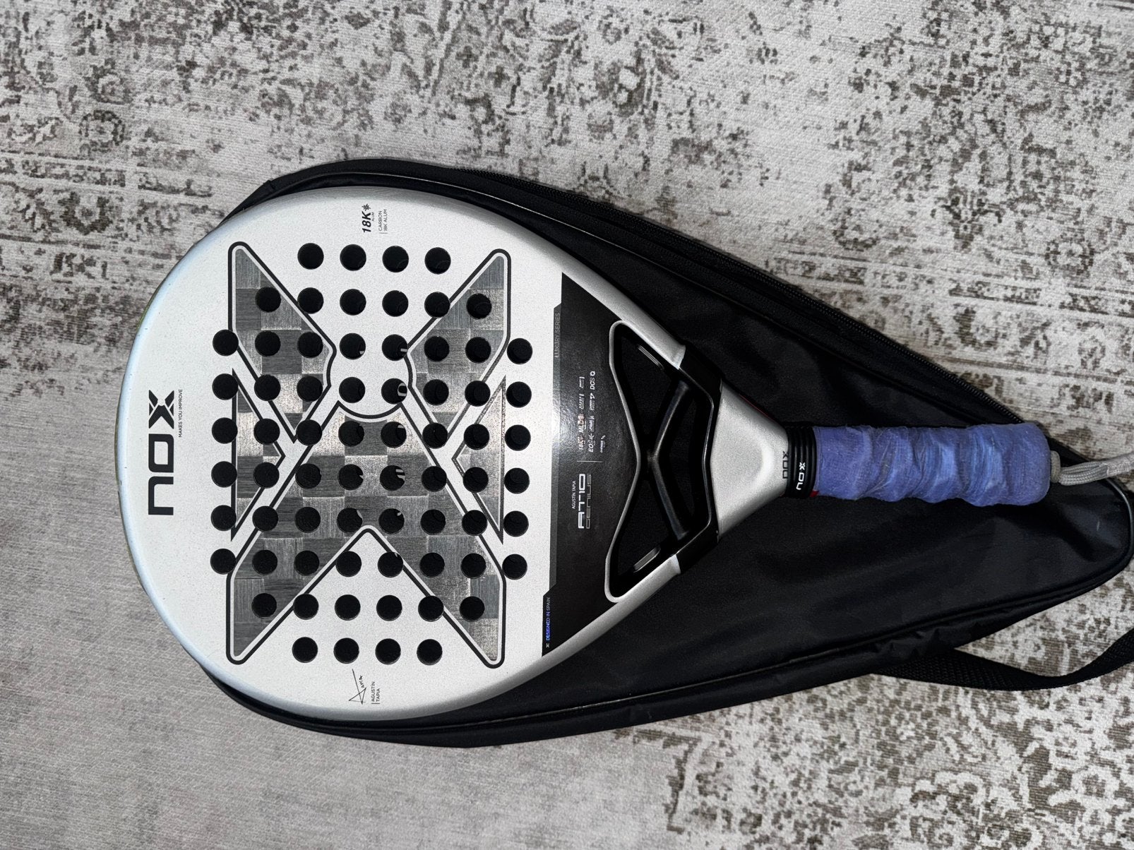 Nox 18k at10 padelracket, Ophalen of Verzenden, Gebruikt
