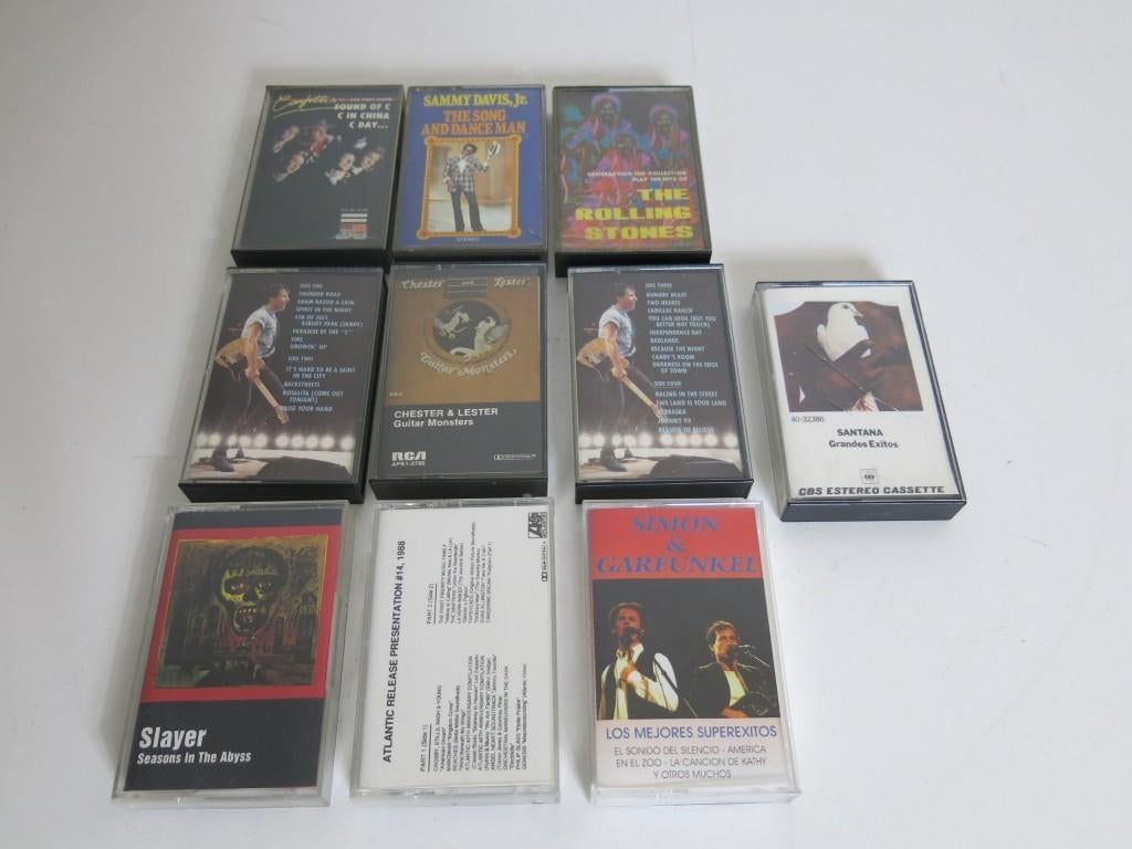 10 oude muziekcassettes Slayer Roling Stones…, Ophalen of Verzenden, Zo goed als nieuw, 1 bandje