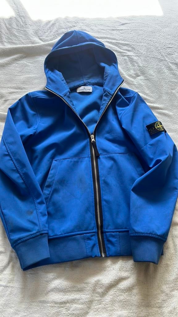Stone Island softshell blauw, Kinderen en Baby's, Ophalen, Gebruikt, Jongen, Jas