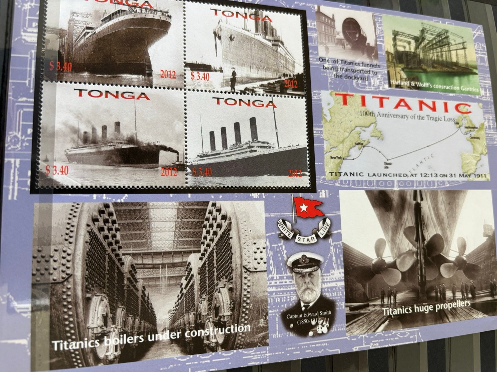 Titanic, Tonga 2012, Postzegels en Munten, Ophalen of Verzenden, Postfris, Overige thema's