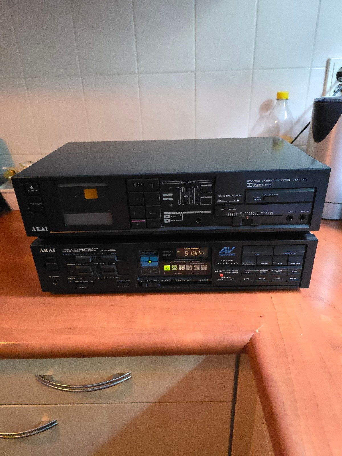 akai vinitafe stereo zet jaren 70/80, Audio, Tv en Foto, Ophalen of Verzenden