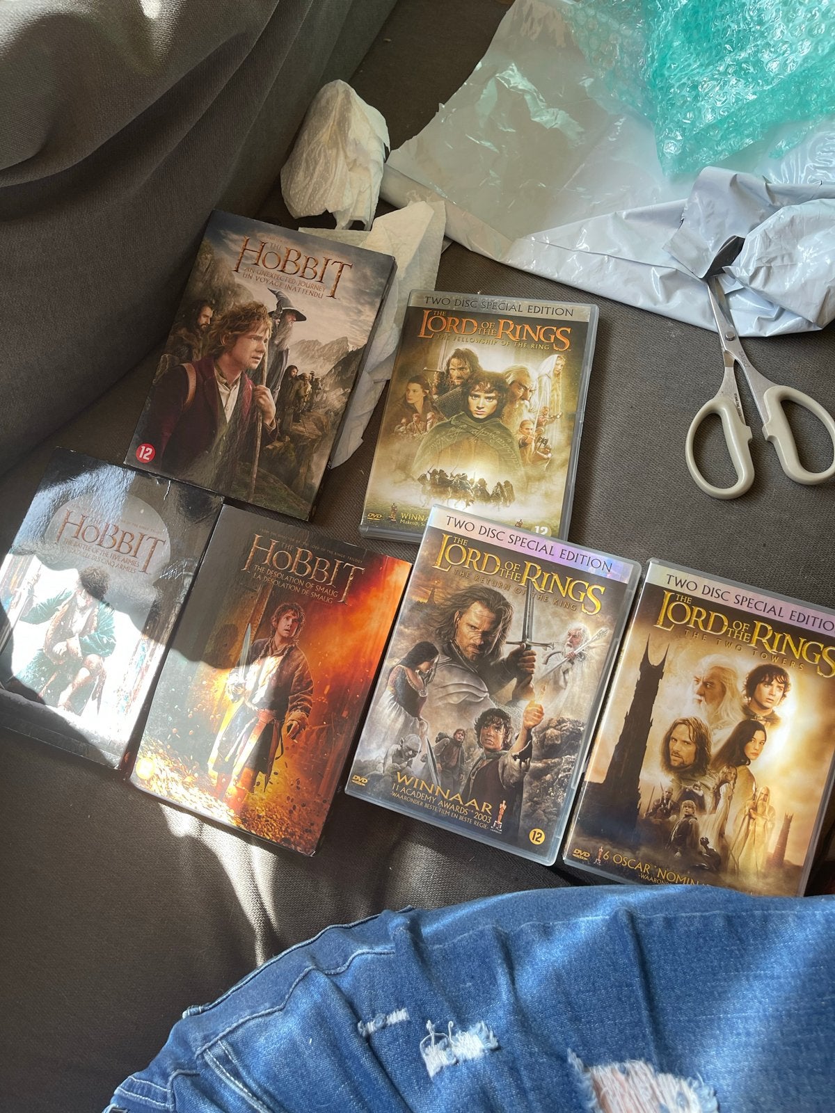 Lord of the Rings & The Hobbit DVD Collectie (6 films), Avontuur, Nederlands, Ophalen of Verzenden, Vanaf 12 jaar