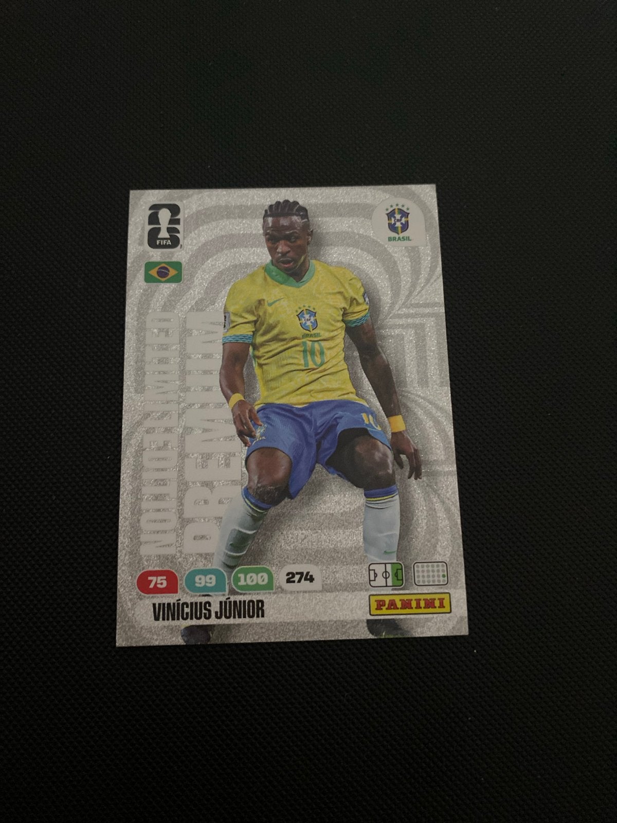 Vinicius Junior Panini Adrenalyn XL FIFA World Cup Kaart, Ophalen of Verzenden, Nieuw, Buitenlandse clubs, Spelerskaart