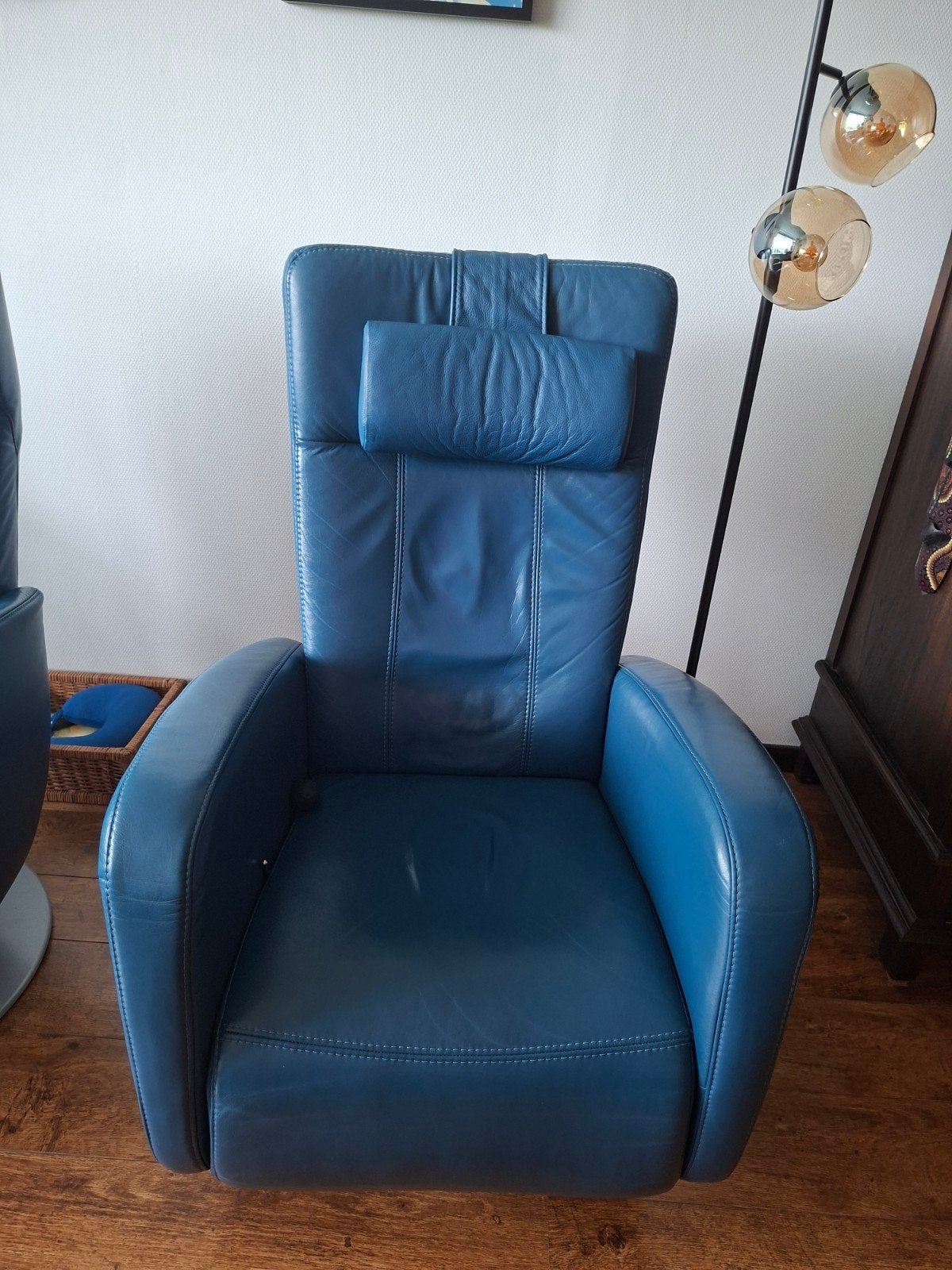 Prominent relaxfauteuil, Verzenden, Leer, 50 tot 75 cm
