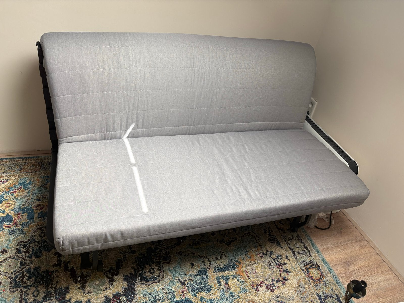 IKEA Inklapbare Slaapbank met Afneembare Hoes, Ophalen, Geel, Tweepersoons, 190 cm of minder