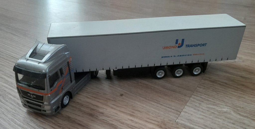 Schaalmodel vrachtauto IJmond Transport Groep MAN, Hobby en Vrije tijd, Modelauto's | 1:87, Ophalen of Verzenden, Gebruikt, Bus of Vrachtwagen