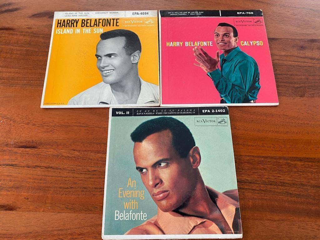 3 hele nette 7"EP, Harry Belafonte.RCA Vivtor, Cd's en Dvd's, Vinyl Singles, Gebruikt, 7 inch, Ophalen of Verzenden, Fotohoes