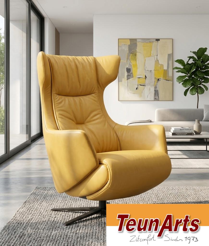 350 relax & sta- op- stoelen  -  Ruim 50 jaar!  -  Teun Arts, Nieuw, Ophalen of Verzenden, Leer, Modern en klassiek