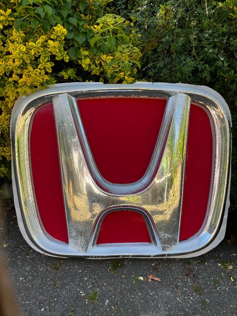 Groot Honda Logo - Reclamebord, Ophalen, Gebruikt, Reclamebord