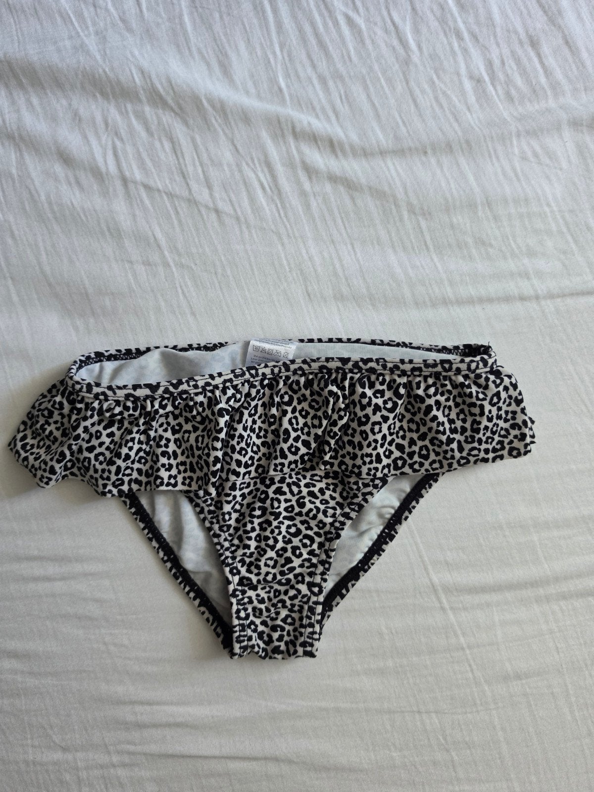 Wibra bikini broekje bruin panterprint maat 86 als nieuw, Meisje, Bikinibroekje, Ophalen of Verzenden, Zo goed als nieuw