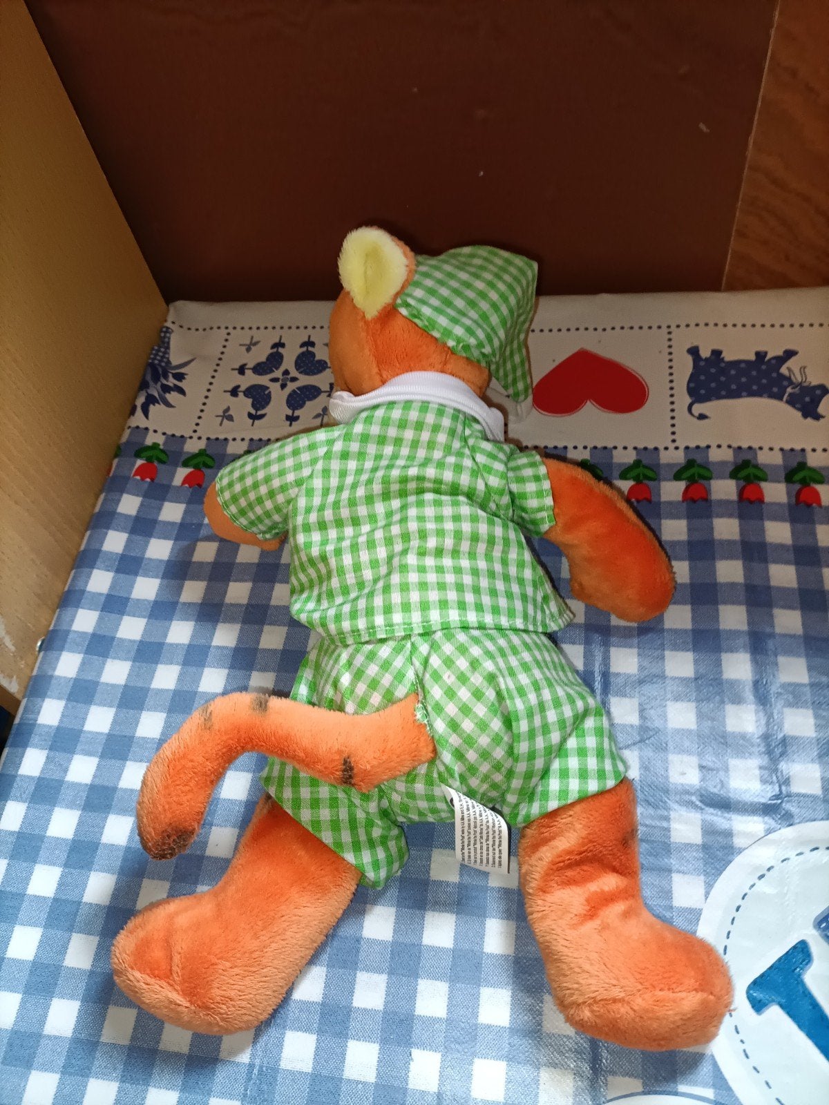 Teigetje knuffel met groene pyama Disney Nicotoy, Ophalen of Verzenden, Zo goed als nieuw, Overige typen