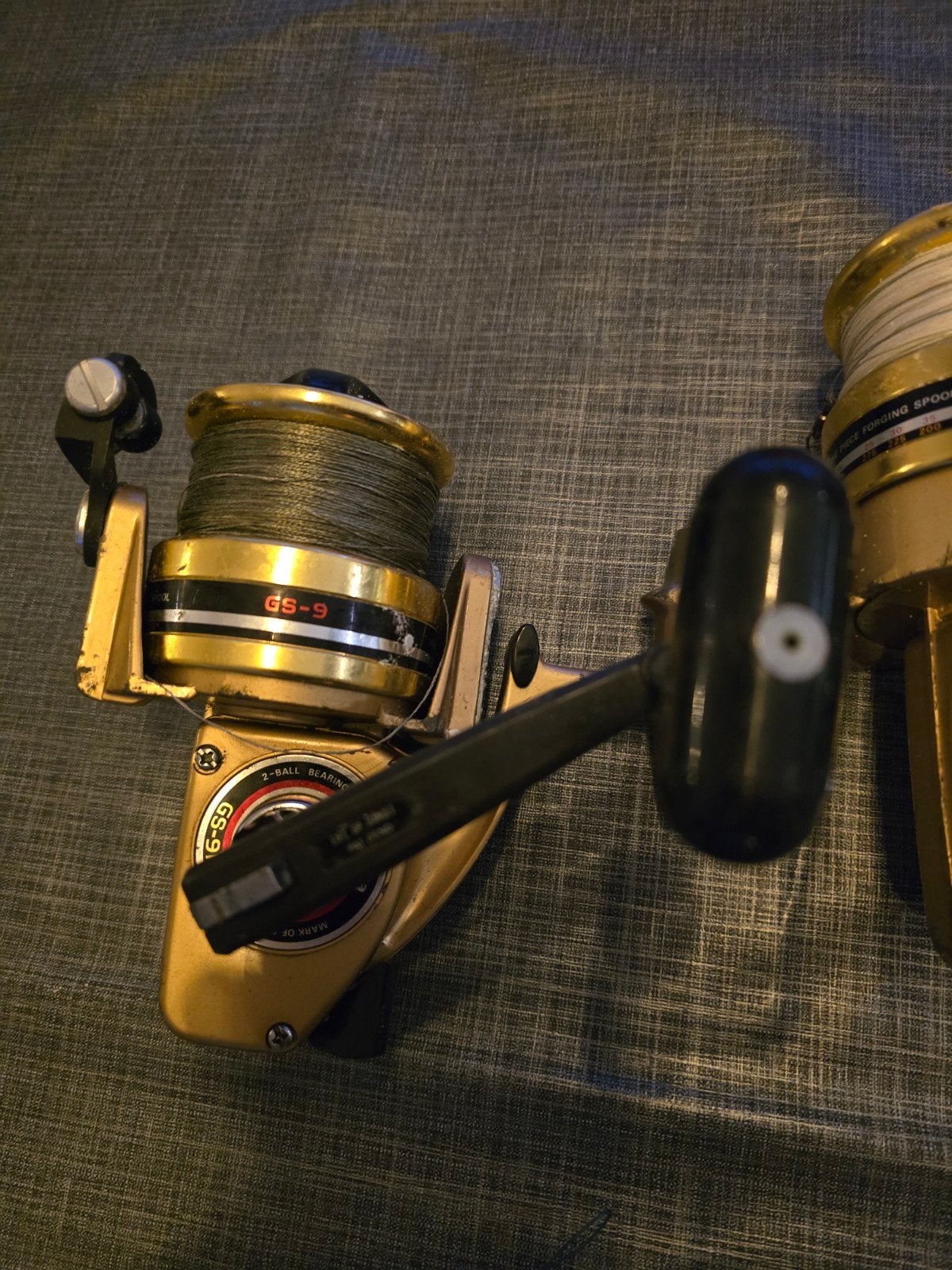 Set van 3 Daiwa GS-9 vismolens met extra spoelen, Ophalen