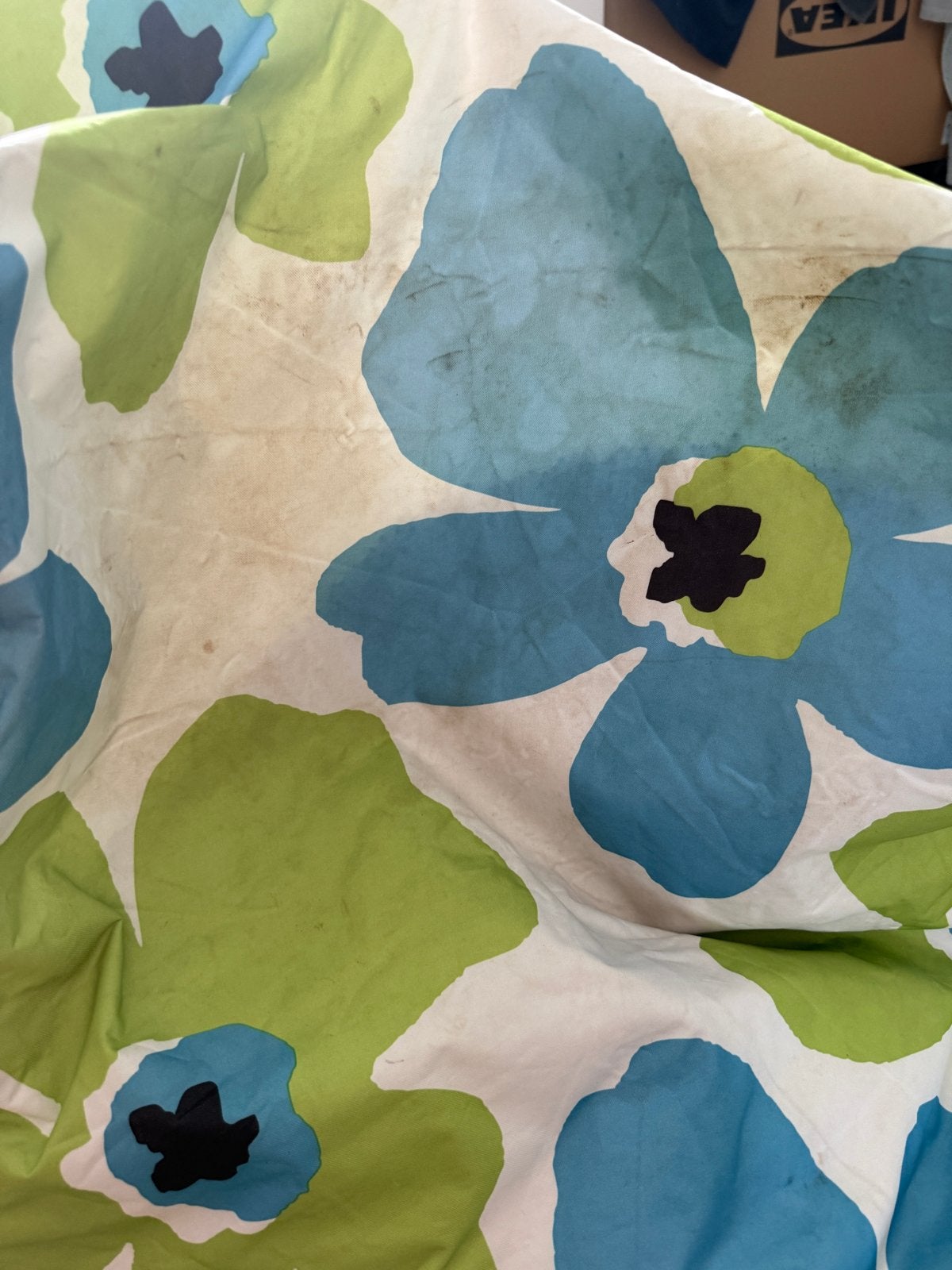 Zitzak Sit & Joy met bloemenprint, Ophalen, Gebruikt, Meerkleurig, Zitzak