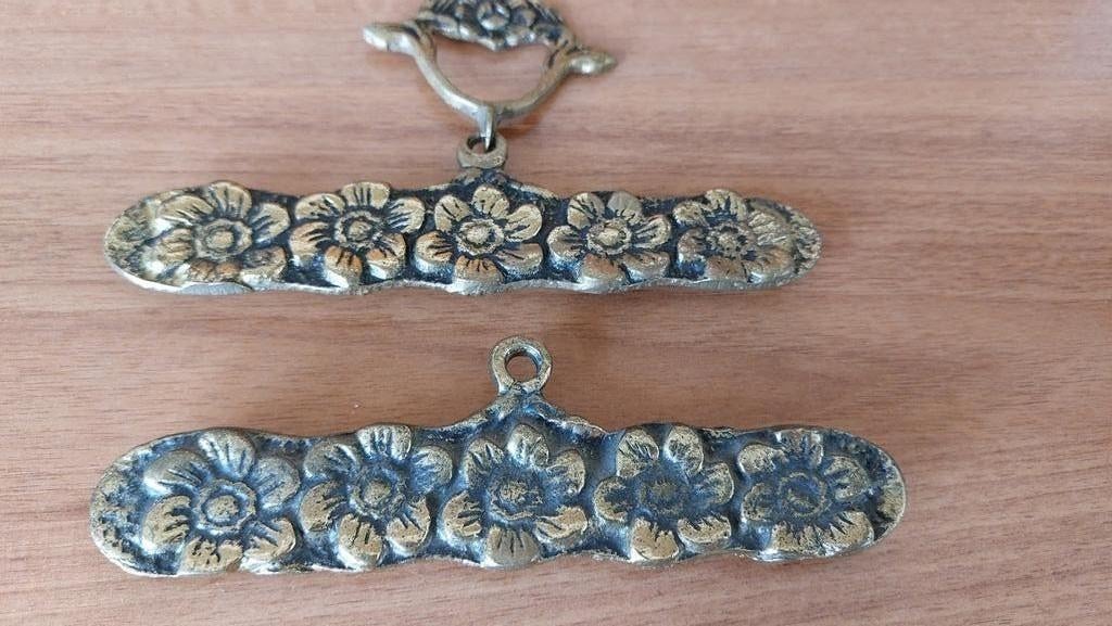Schellekoord beslag, koper/messing, Hobby en Vrije tijd, Borduren en Borduurmachines, Ophalen of Verzenden, Nieuw