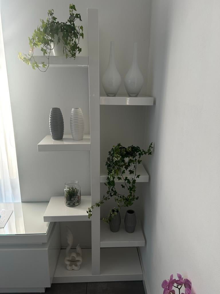 Wit kast, hoogglans kast, 50 tot 75 cm, Wit, Ophalen of Verzenden, Glas