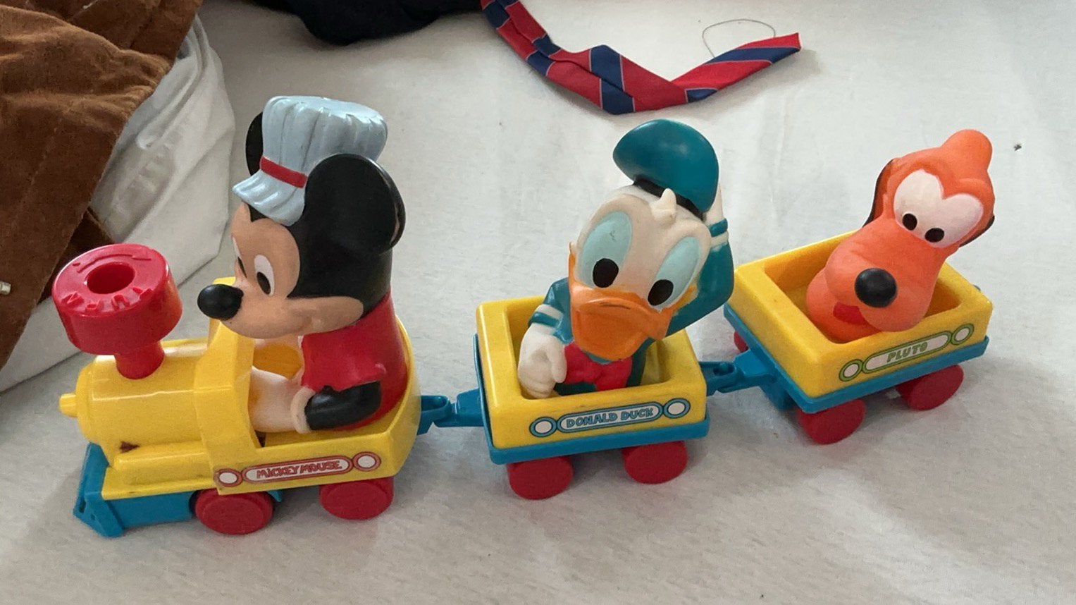 Mickey Mouse vintage treintje, Verzamelen, Ophalen of Verzenden, Mickey Mouse, Zo goed als nieuw, Beeldje of Figuurtje