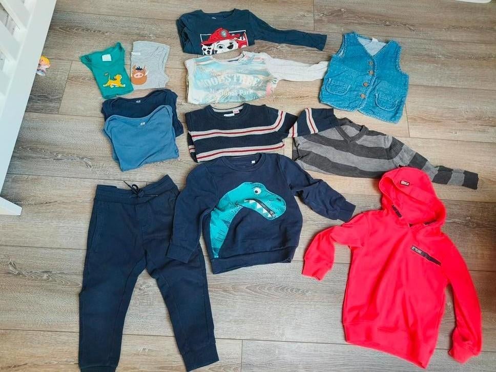Bundel voorjaar set 12 stuk maat 104 jongens, Ophalen of Verzenden, Gebruikt, Jongen, Trui of Vest