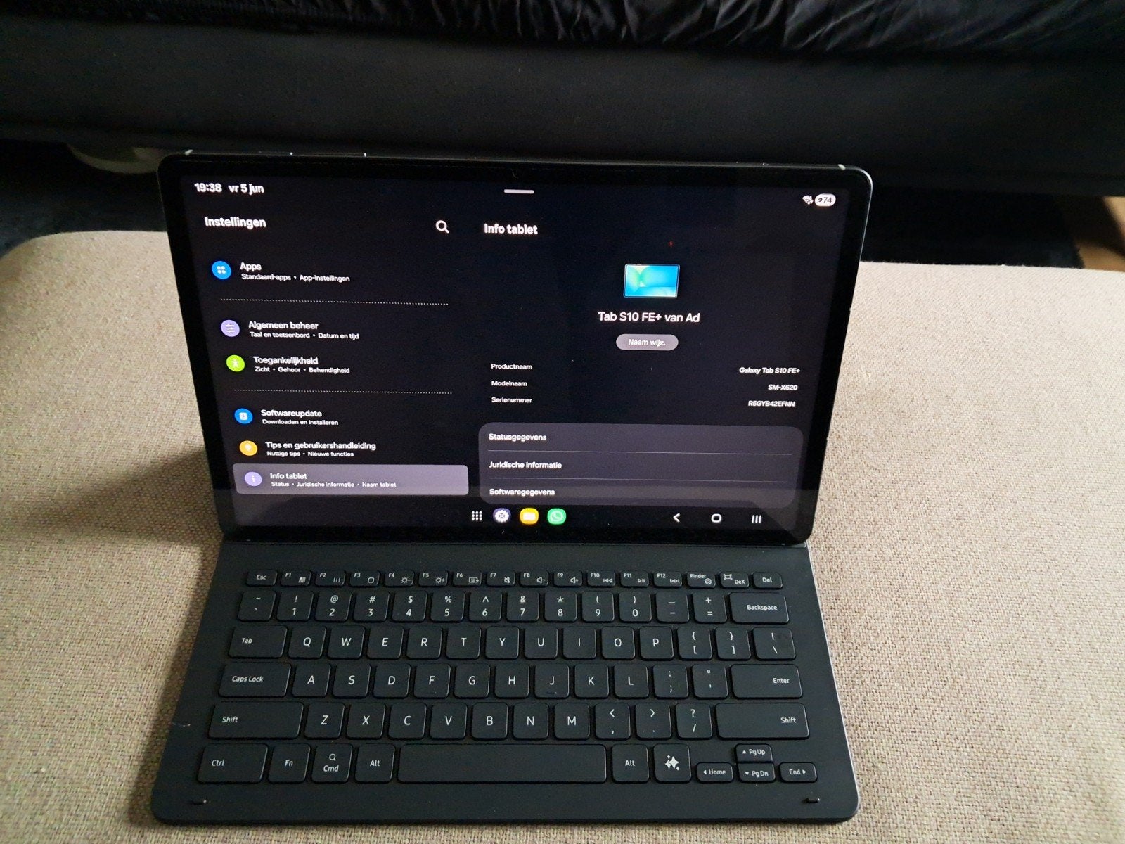 samsung galaxy tab 10 FE+ 13 inch, Computers en Software, Android Tablets, Ophalen, 13 inch of meer, Nieuw, Samsung