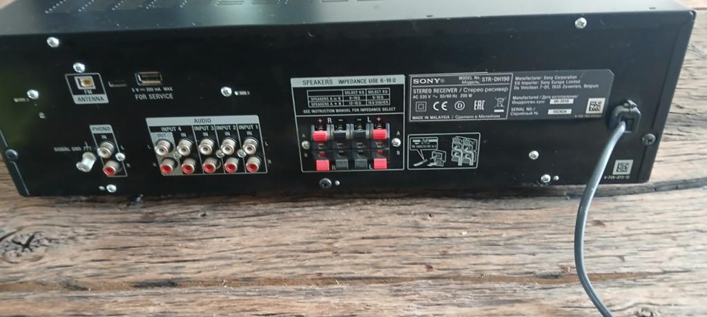 Sony Stereo Receiver STR-DH190 - 200 Watt, Audio, Tv en Foto, Versterkers en Receivers, Gebruikt, Ophalen of Verzenden, Sony, 120 watt of meer