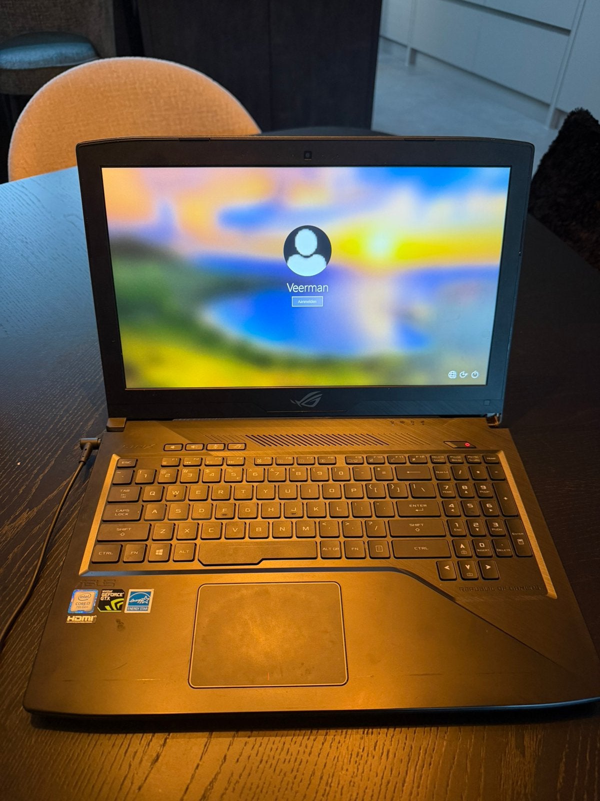 ASUS ROG Strix GL503VD Gaming Laptop – Intel Core i7, Computers en Software, 2 tot 3 Ghz, 15 inch, Ophalen of Verzenden, Zo goed als nieuw