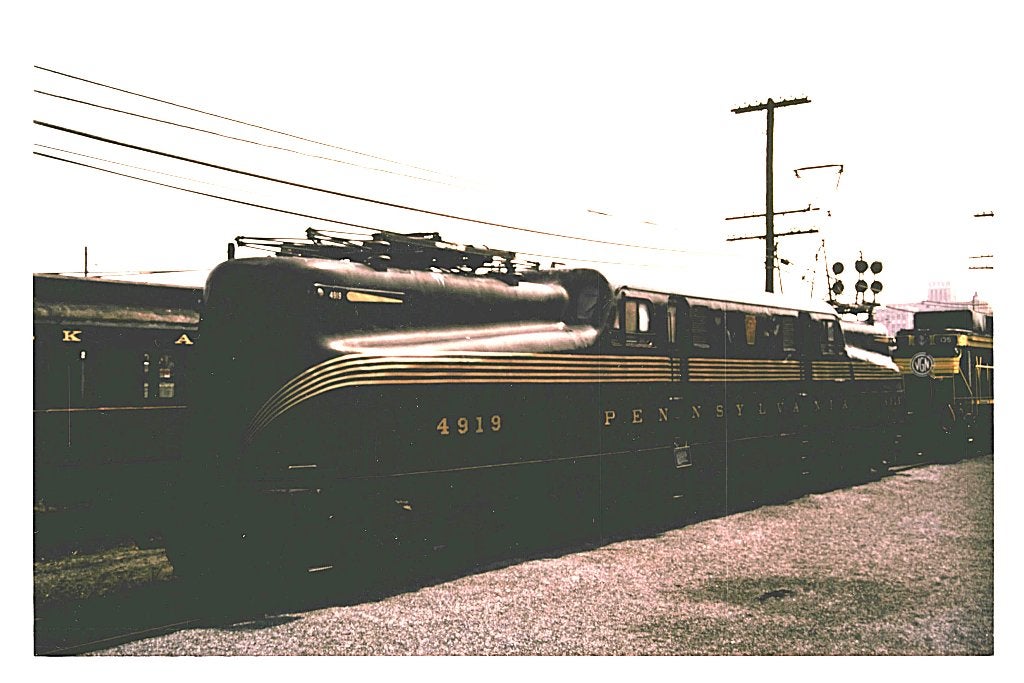 803008 Foto Trein Zug Locomotief Lokomotive 4919 Pennsylvani