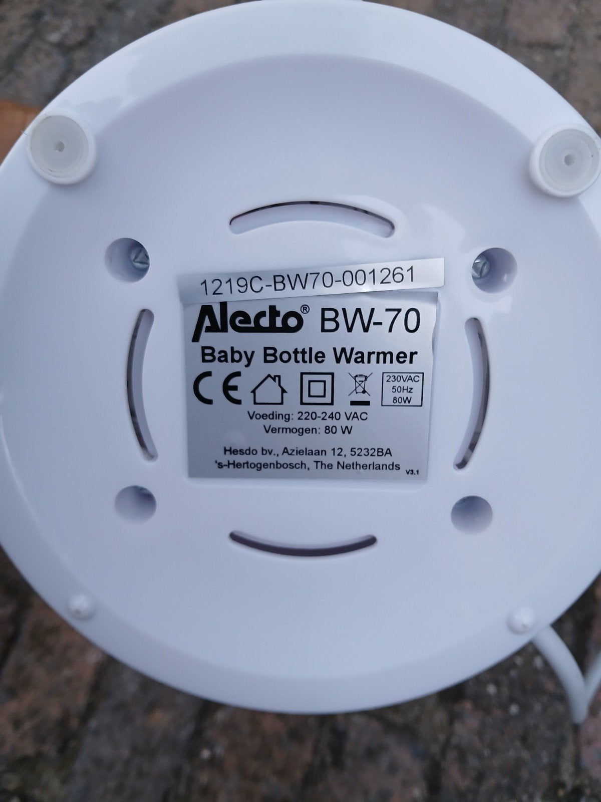 Alecto BW-70 Babyfleswarmer, Ophalen, Zo goed als nieuw