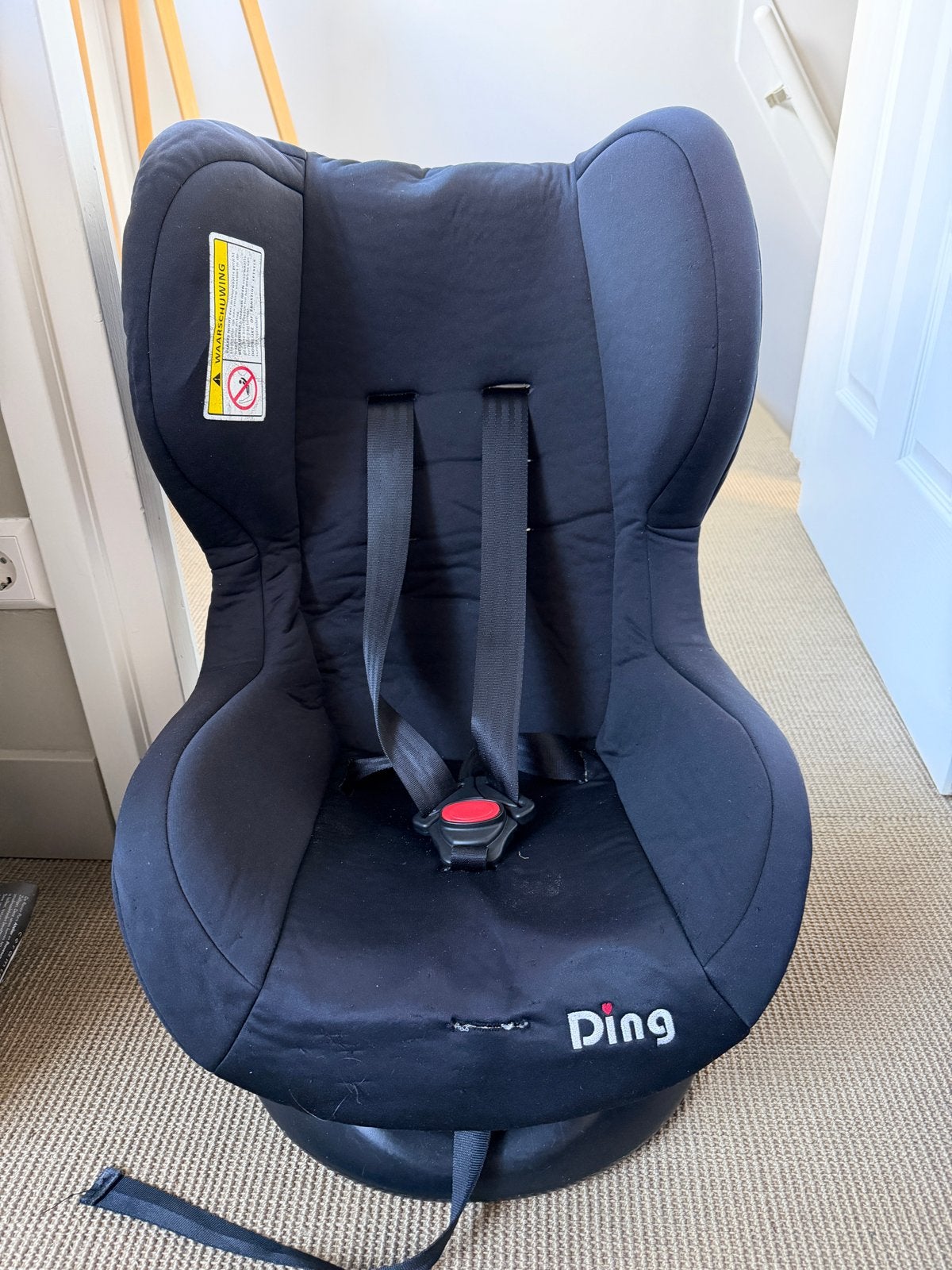 Ping autostoel - Zwart, comfortabel en veilig, 9 t/m 18 kg, Ophalen, Overige merken, Gebruikt