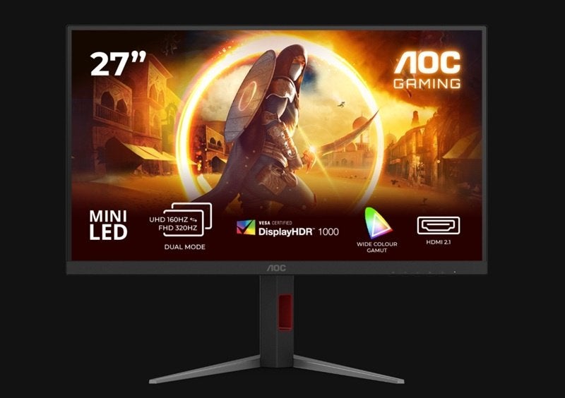 AOC Gaming U27G4XM – 27"4K Mini-LED Monitor 160Hz 320Hz Dual, K&N Elektronica, Refurbished, Ophalen of Verzenden, Ultra HD (4K)