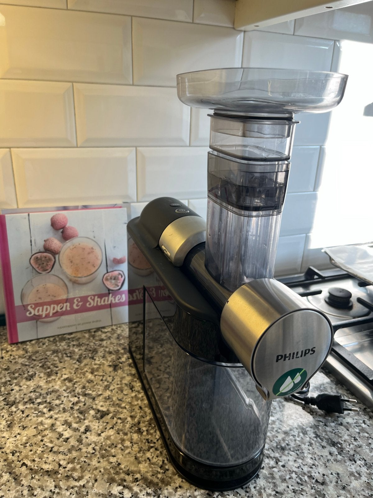 Philips Slowjuicer - Perfect voor gezonde sappen, Ophalen, Zo goed als nieuw, Elektrisch, Slowjuicer