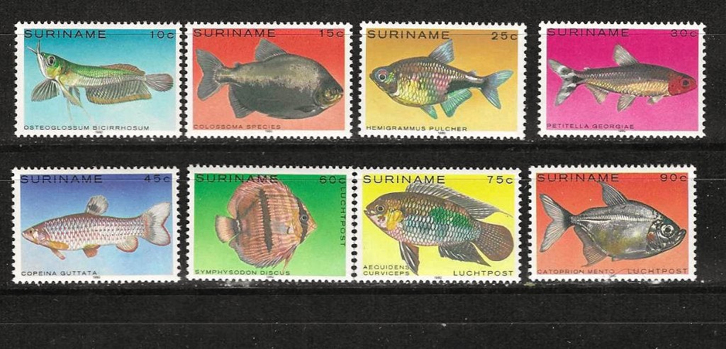 Suriname 216-223 postfris, Ophalen of Verzenden, Postfris